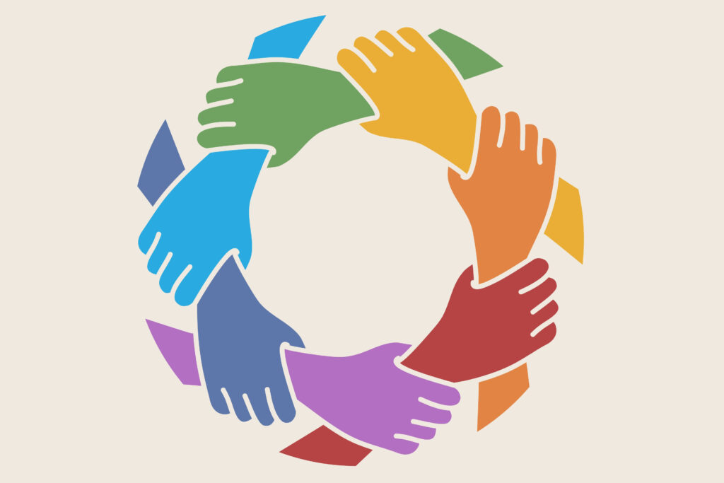 hands making a circle